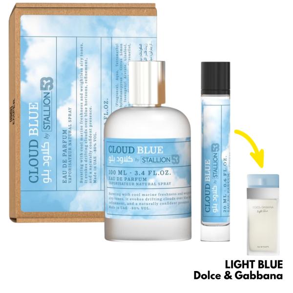 SET CLOUD BLUE BY STALLION 53 100ML+20ML EDP MUJER