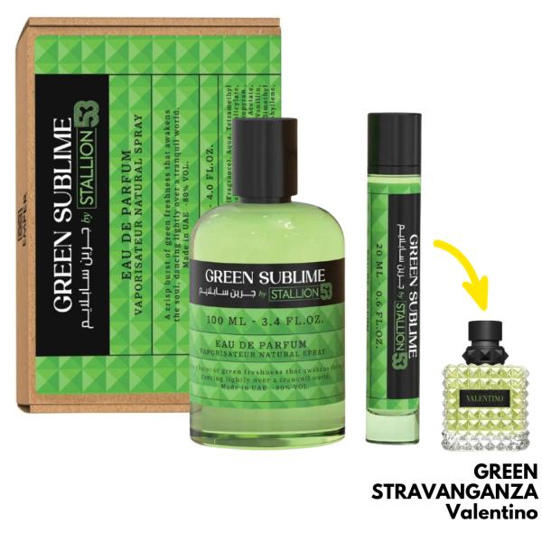 SET GREEN SUBLIME BY STALLION 53 100ML+20ML EDP MUJER