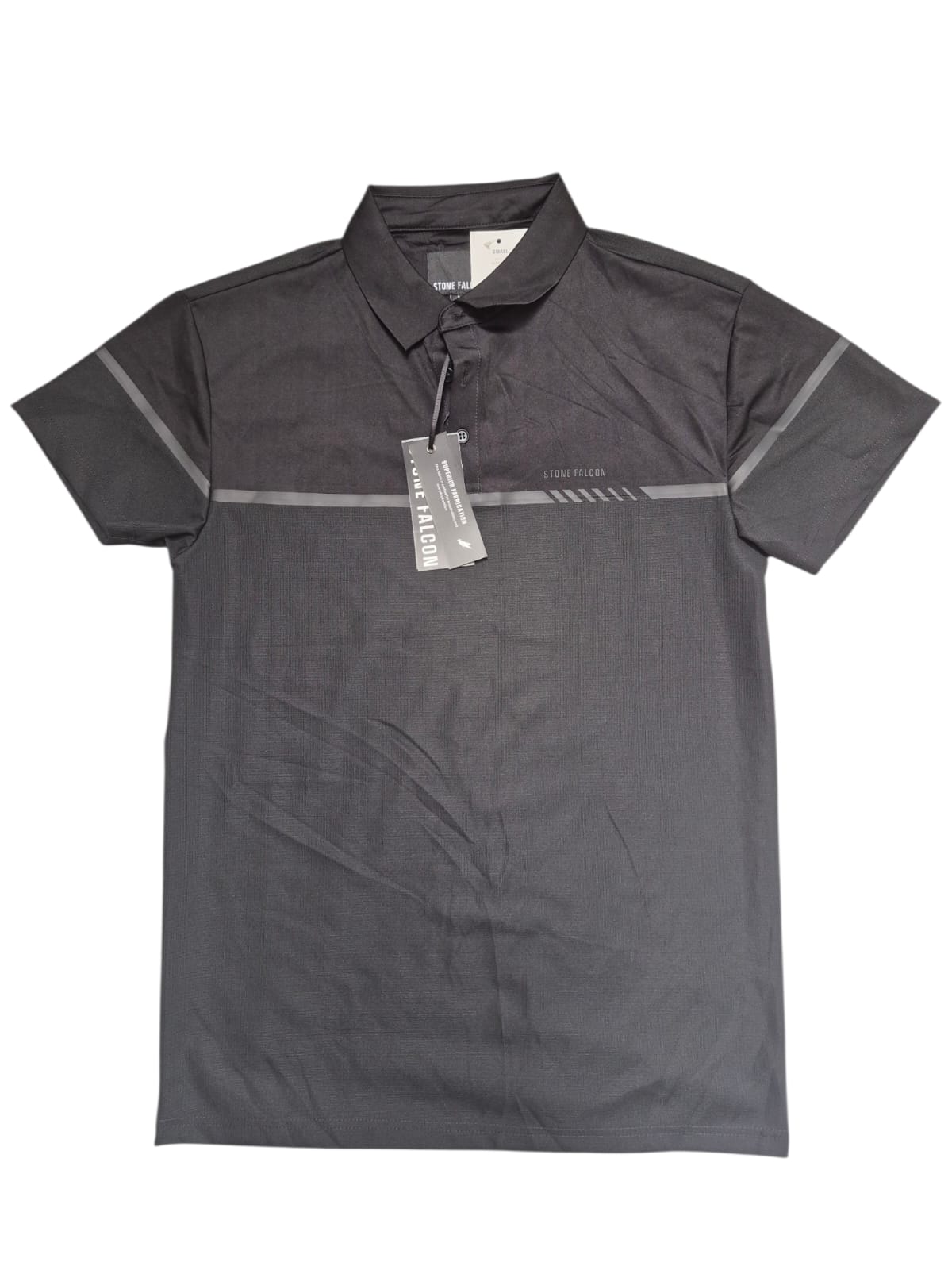 Camisa tipo polo negra