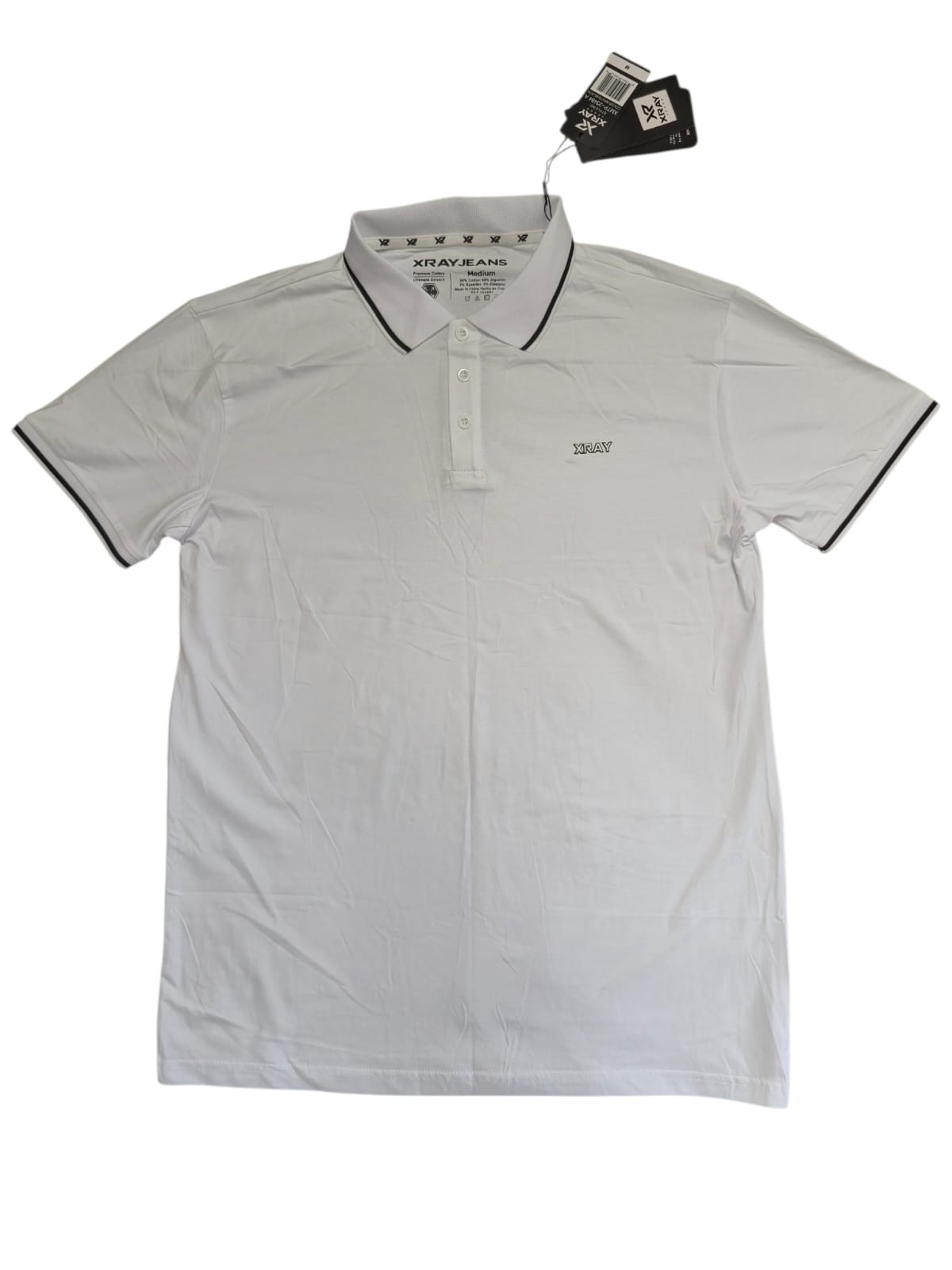 Camisa blanca tipo polo